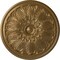 Ekena Millwork Bordeaux Ceiling Medallion (Fits Canopies up to 3 1/4"), Hand-Painted Pale Gold, 22 5/8"OD x 1 3/4"P CM22BOPAS - alternate 1